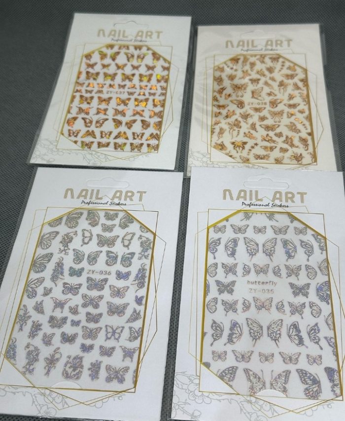 decoraciones para uñas diseños de mariposa