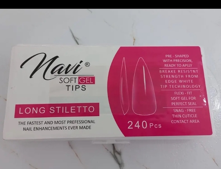 unas softgel stileto 240 uds