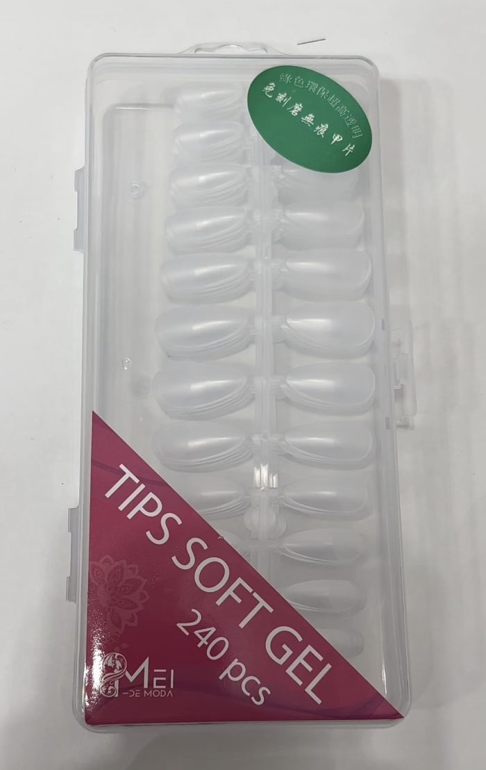 unas sof gel almendra 240 pcs