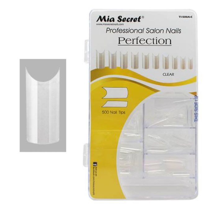 tips cuadrado (transparente) 500pcs