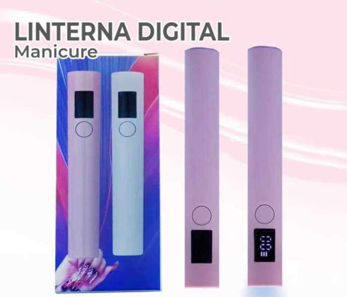 lampara linterna digital para manicura