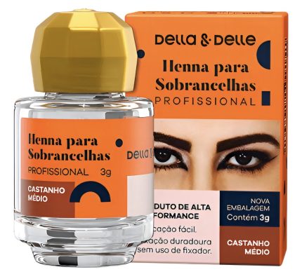 Henna 3g selecciona, negro, castaño oscuro, castaño medio Della & Delle