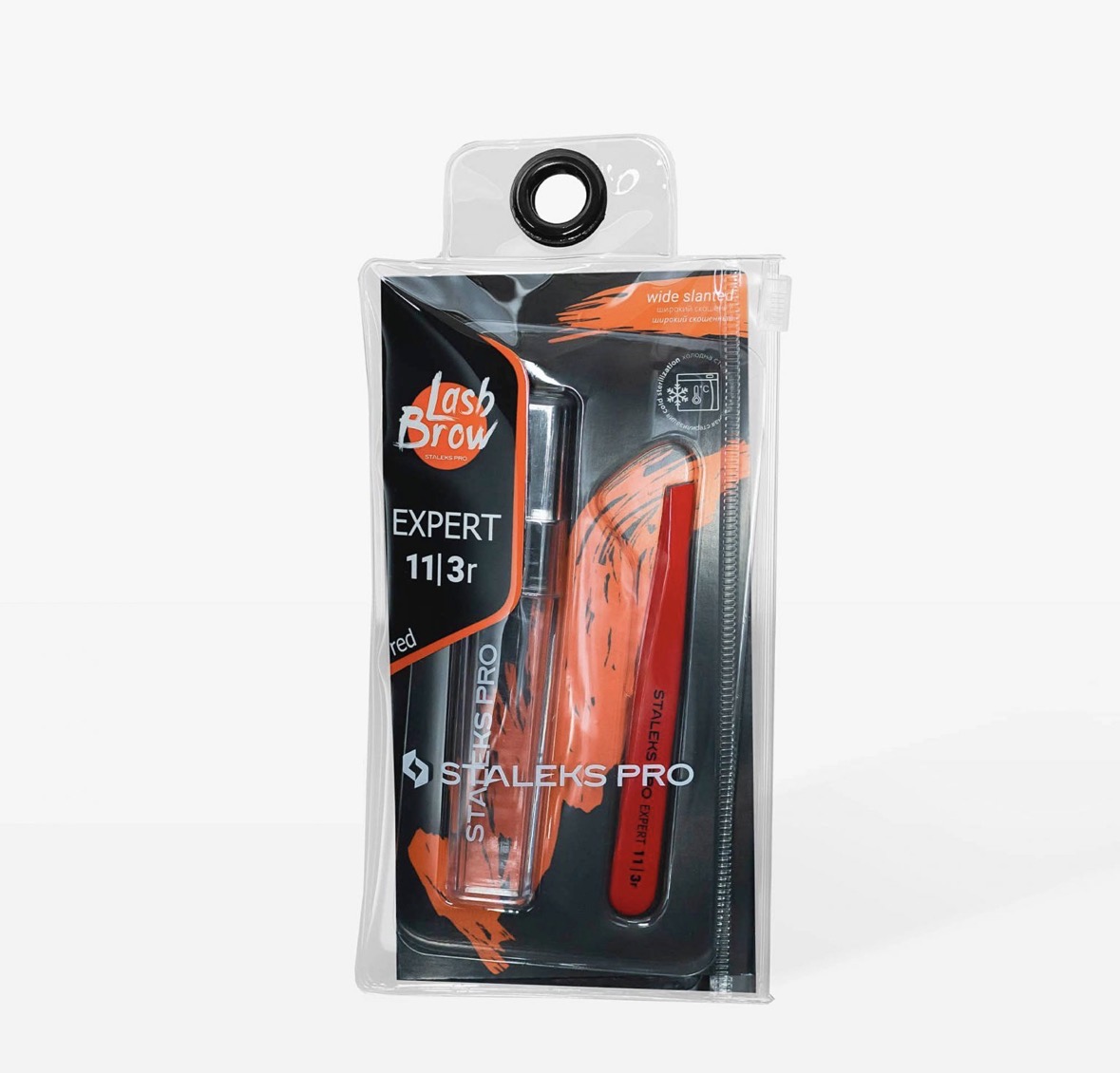 Pinza para cejas expert 11 type 3r roja Staleks