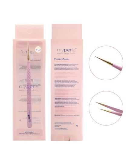 Pinza para pestañas recta (aislar) my perla