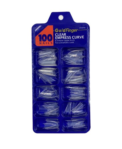 Tips stiletto extra larga para acrilico o polygel (transparente) 100pcs