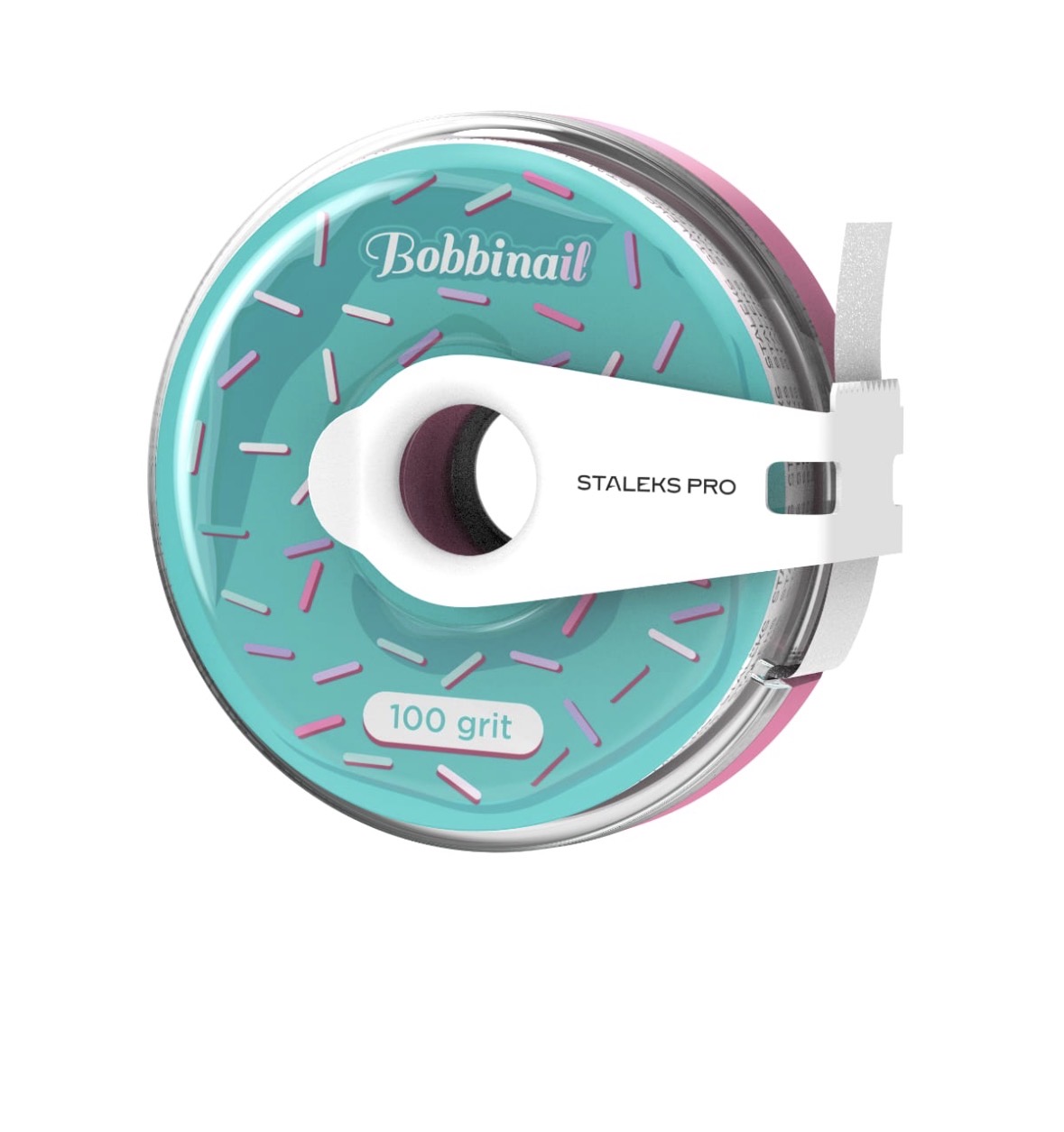 Lima white (adhesiva) repuesto bobbinail 100 grit Staleks