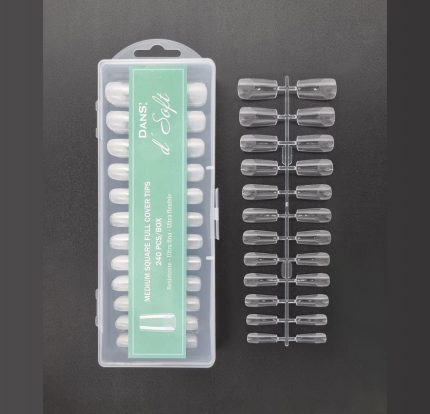 Tips Soft gel Square medium 240 pcs Dans