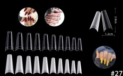 Tips coffin curva C (transparente) 100pcs