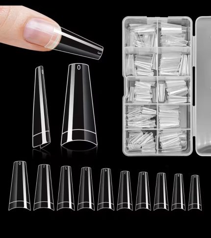 Tips coffin curva C 500 pcs para acrilico o polygel  5  Navi