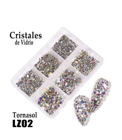 Cristales de vidrio mix holografico lz02