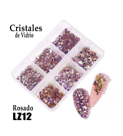 Cristales mix rosado lz12