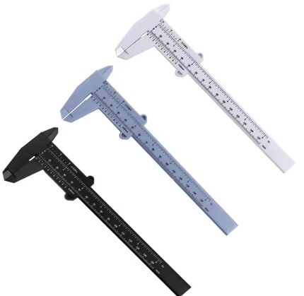 Vernier negro y blanco