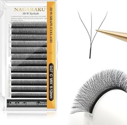 Blister pestañas 0.07D 3D Mix Individual (8, 9, 10, 11, 12, 13, 14, 15mm) Nagaraku