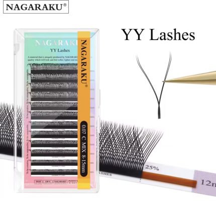 Blister pestañas 0,07YY curva D desde 8mm hasta 15mm Nagaraku