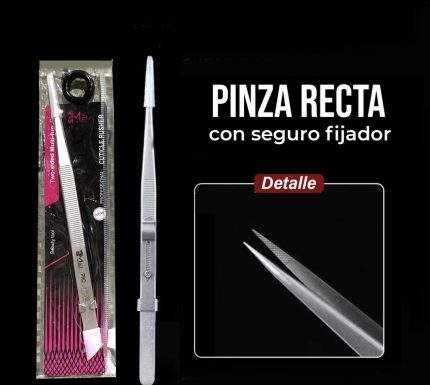 Pinza para pestañas alternativa recta para aislar ls-08