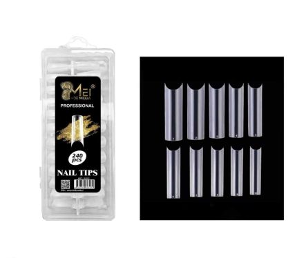 Tips sonrisa cuadrado 240pcs