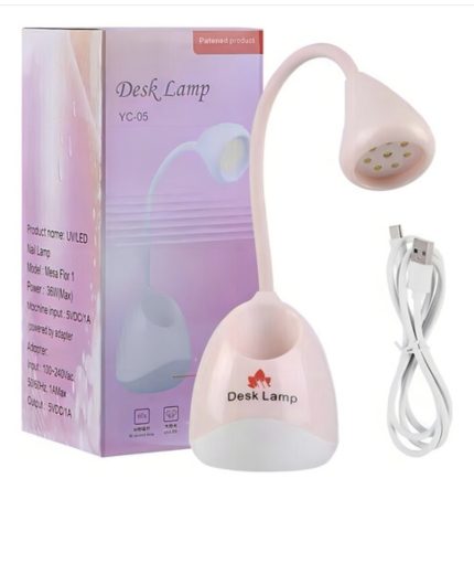 Lampara tipo flor para soft gel Rosada