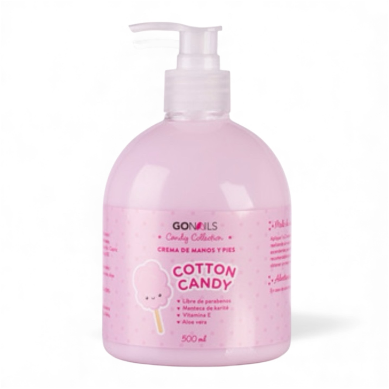 Crema Hidratante (Cotton Candy) 500ml Go Nails