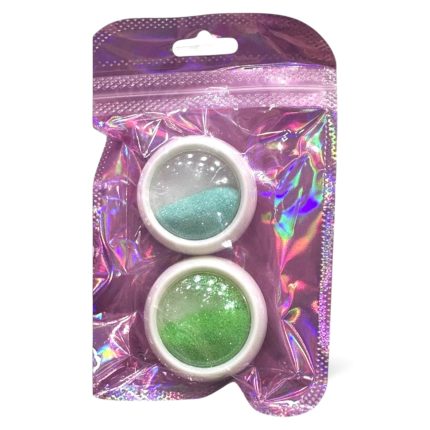 Efecto azucar turquesa y verde