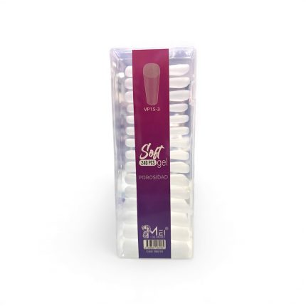 Tips soft gel Coffin con porosidad VP15-3  240 pcs
