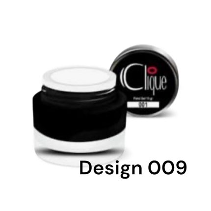 Design 009 (Gel Paint blanco) 15g Clique