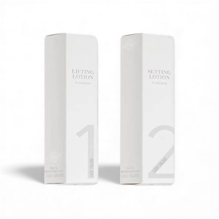 Paso 1 y 2 para laminado de cejas Dlux