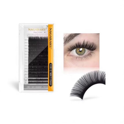 Blister pestañas Clasicas individual 0,07D desde (8, 9, 10, 11, 12, 13, 14, 15mm) Nagaraku