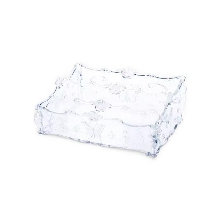 Bandeja transparente organizadora de manicura o pestañas