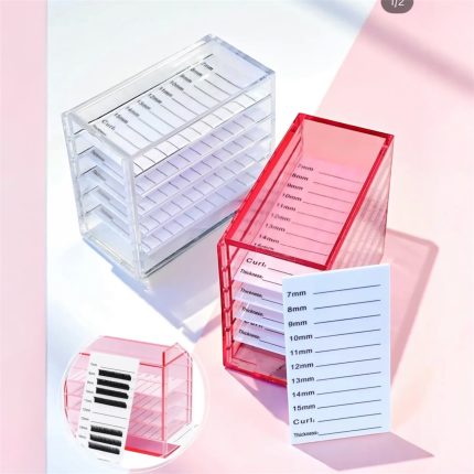 Caja organizadora de pestañas