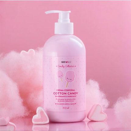 Crema Hidratante corporal (cotton candy) 500g Go Nails