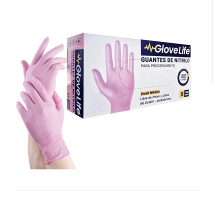 Guantes XS Rosado 100 Pcs Glovelife
