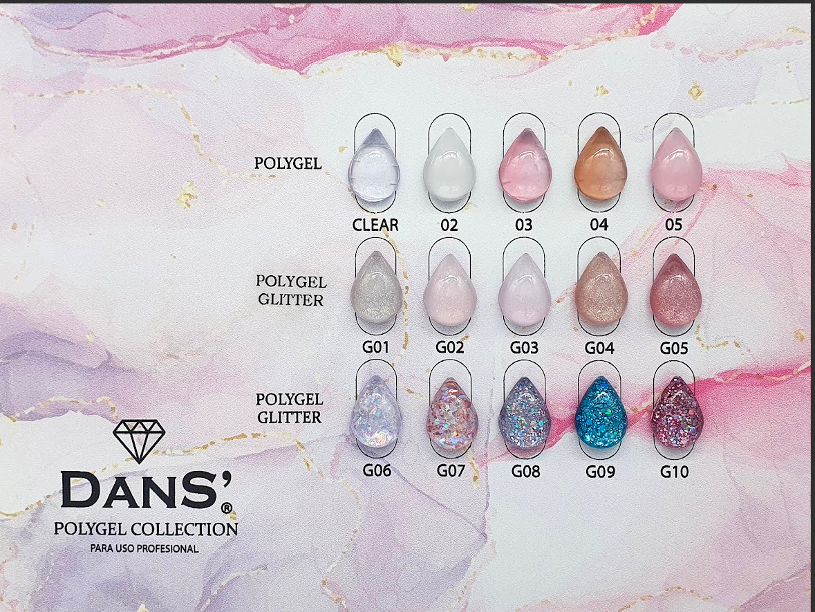 Polygel Dans Selecciona desde el Clear hasta G10