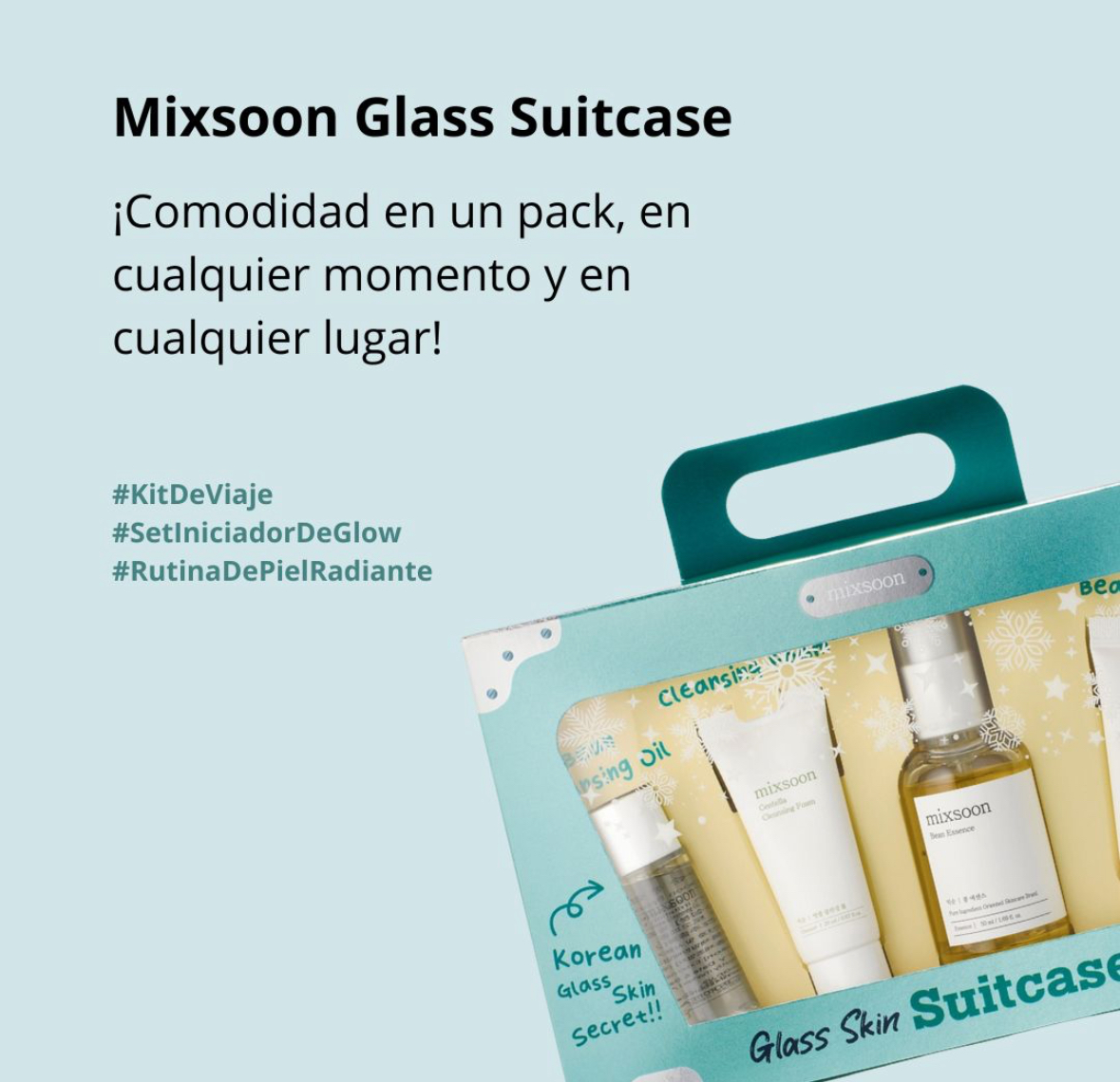Mixsoon Set glass Skin Suitcase - Imagen 2