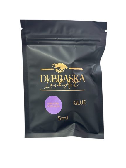Adhesivo profesional para pestañas secado 0.5 seg (transparente) Dubraska Lash