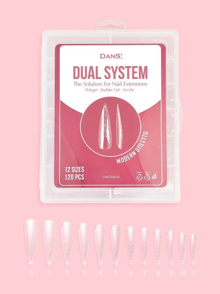 Tips Dual System Stiletto 120 pcs Dans