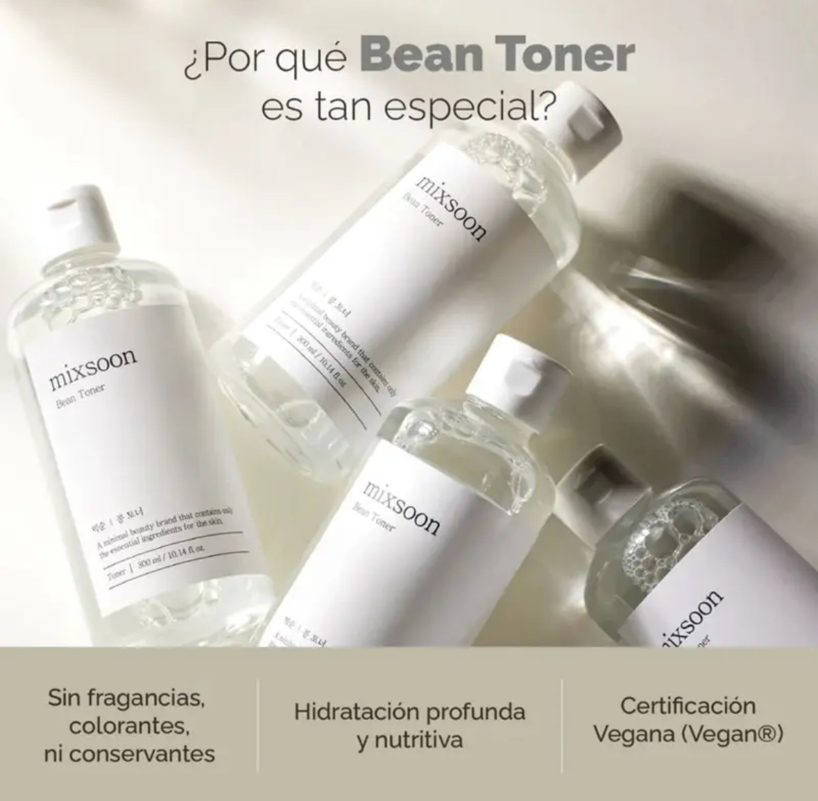 Mixsoon Tónico “Bean Toner” 300ml - Imagen 4