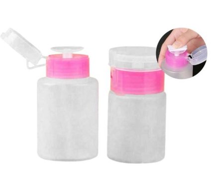 Botella dispensador de liquidos (removedor) transparente 150ml