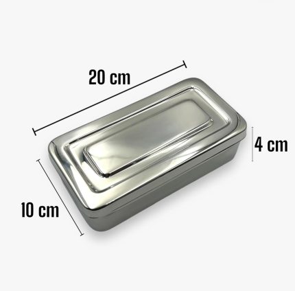 Bandeja o Caja metalica de acero 20x10x4 (Podologia)