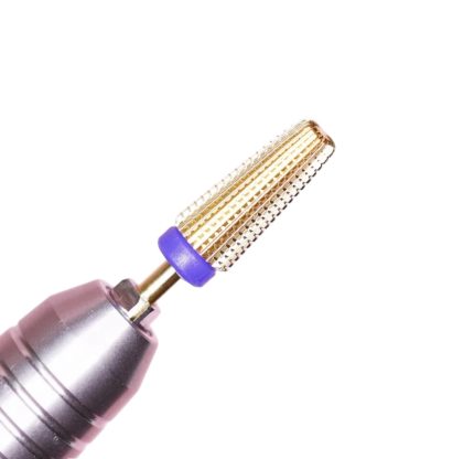 Fresa retiro 5 en 1 corte recto 7.0 mm bidireccional azul Strong Nails