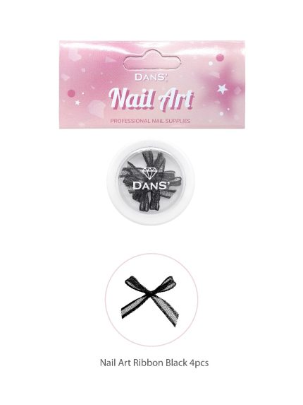 Lazos decorativos negro (Nails art Ribbon Black) Dans