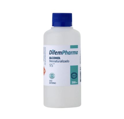 Alcohol Desnaturalizado 95% 250ml Difem Pharma