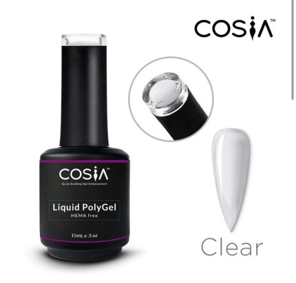 Polygel Líquido Hema Free Cosia selecciona el color de su preferecia