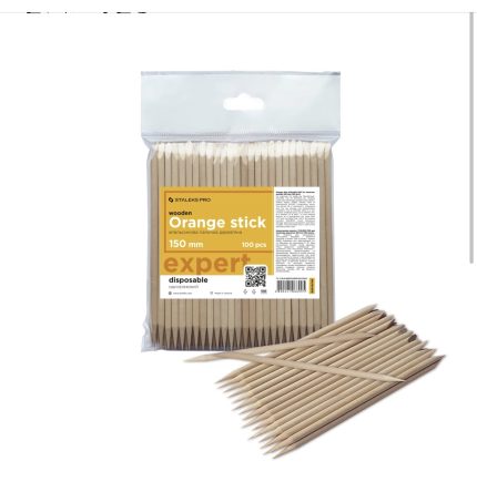 Palito naranjo 150mm 100pcs Staleks