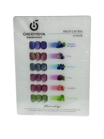 Esmalte Fruit Cat Eyes (ojos de gato) selecciona el color 01, 02, 03, 04, 05,