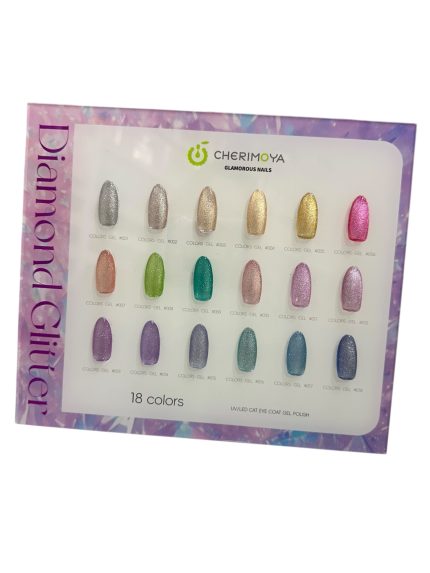Esmaltes Cat Eeyes Diamond Glittert (Ojos de gato) disponible 001, 005, 006, 009, 014, 015, 018 Cherimoya