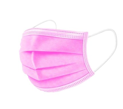 Mascarilla desechable (Rosada)