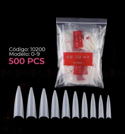 Bolsa de tips Stiletto (hueso) 500 Pcs