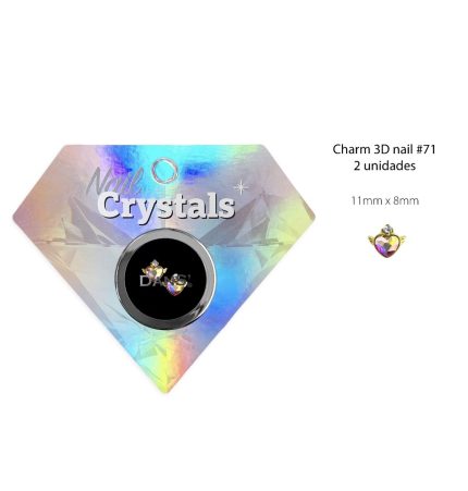 Charm 2 pcs  3D nail #71 Dans