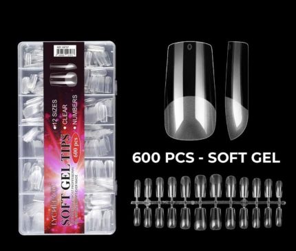 Tips soft gel (Cuadrado Medium) 600 pcs