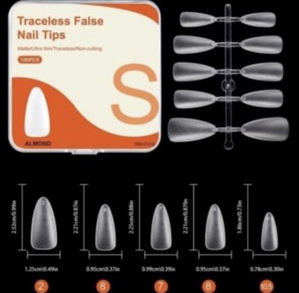 Tips Soft gel cod 012 S (Almond) 100 pcs